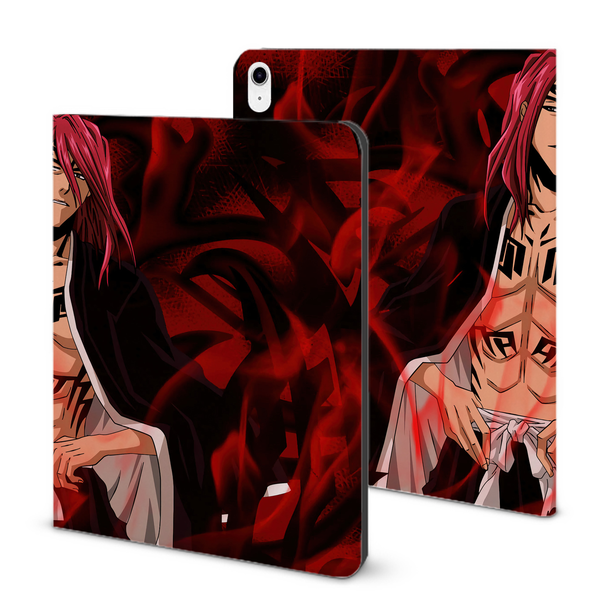 （画像用） ブリーチ BLEACH IPad ケース ブック型 PUレザー TPU 耐衝撃 軽量 薄型 ペン収納なし 全面保護 IPad 各モデル対応